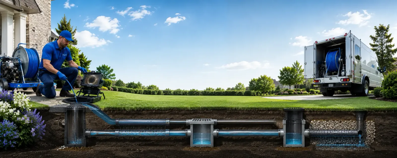 Outdoor drain cleaning information for Sinclair, ME